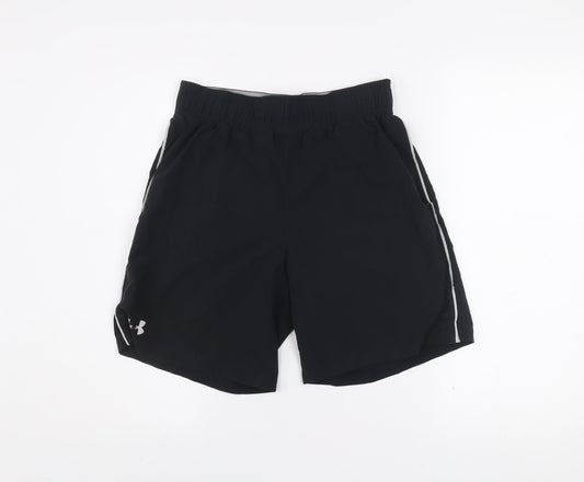 Under Armour Men's Black Small Athletic Shorts Loose Fit Lightweight