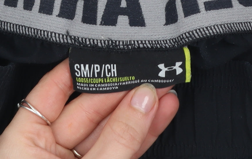 Under Armour Men's Black Small Athletic Shorts Loose Fit Lightweight