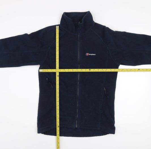 Berghaus Mens Blue Fleece Full Zip Jacket Size M Outdoor Hiking