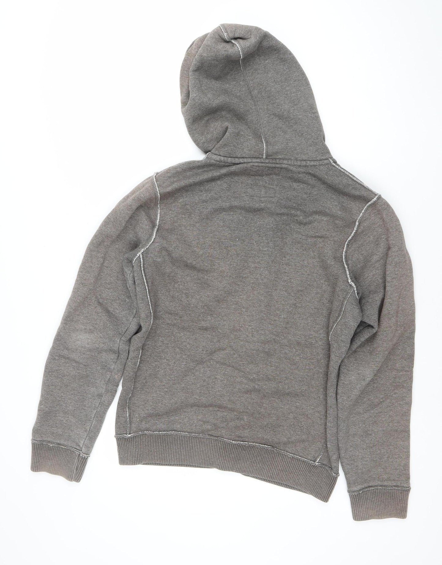 Jack & Jones Men's Grey Full Zip Hoodie Size S Vintage 75 Logo