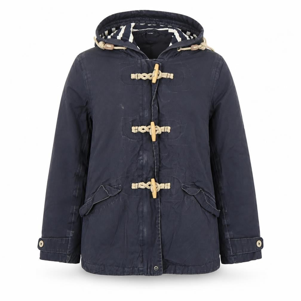 Womens UK Size 10 Regular Seasalt Blue Cotton Coat