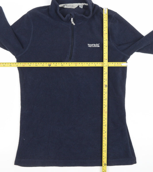 Regatta Great Outdoors Navy Fleece 1/4 Zip Pullover Women's Size 16