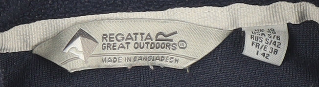 Regatta Great Outdoors Navy Fleece 1/4 Zip Pullover Women's Size 16