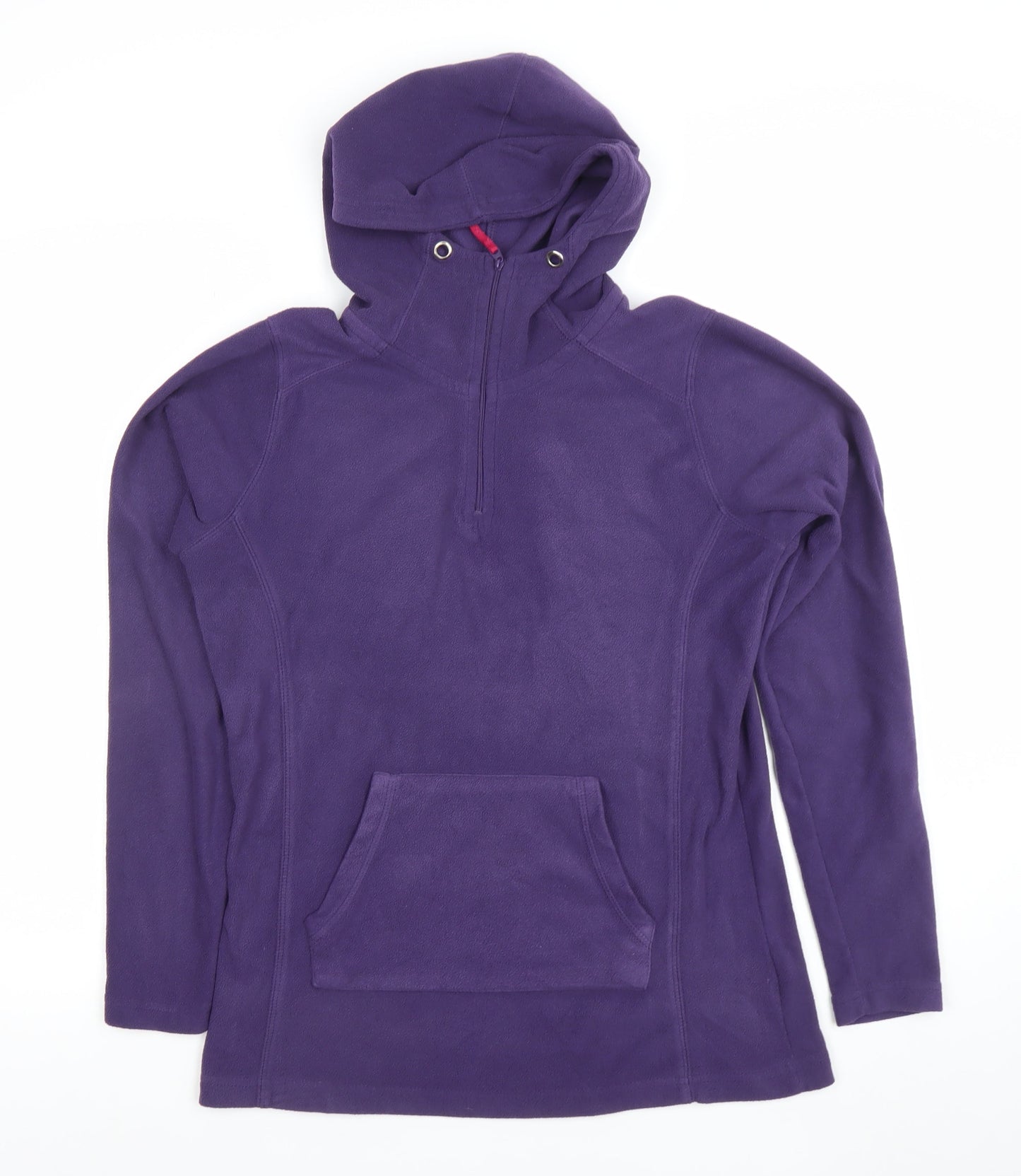 Mountain Warehouse Women’s Purple Fleece Hoodie UK 12 Half Zip