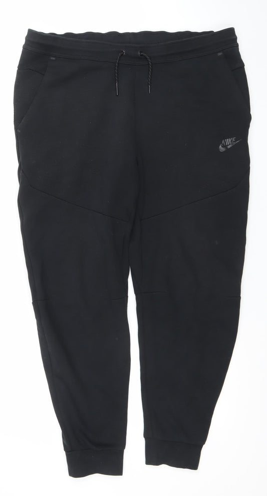 Nike Men's Black L Jogger Fleece Sweatpants Activewear Trousers