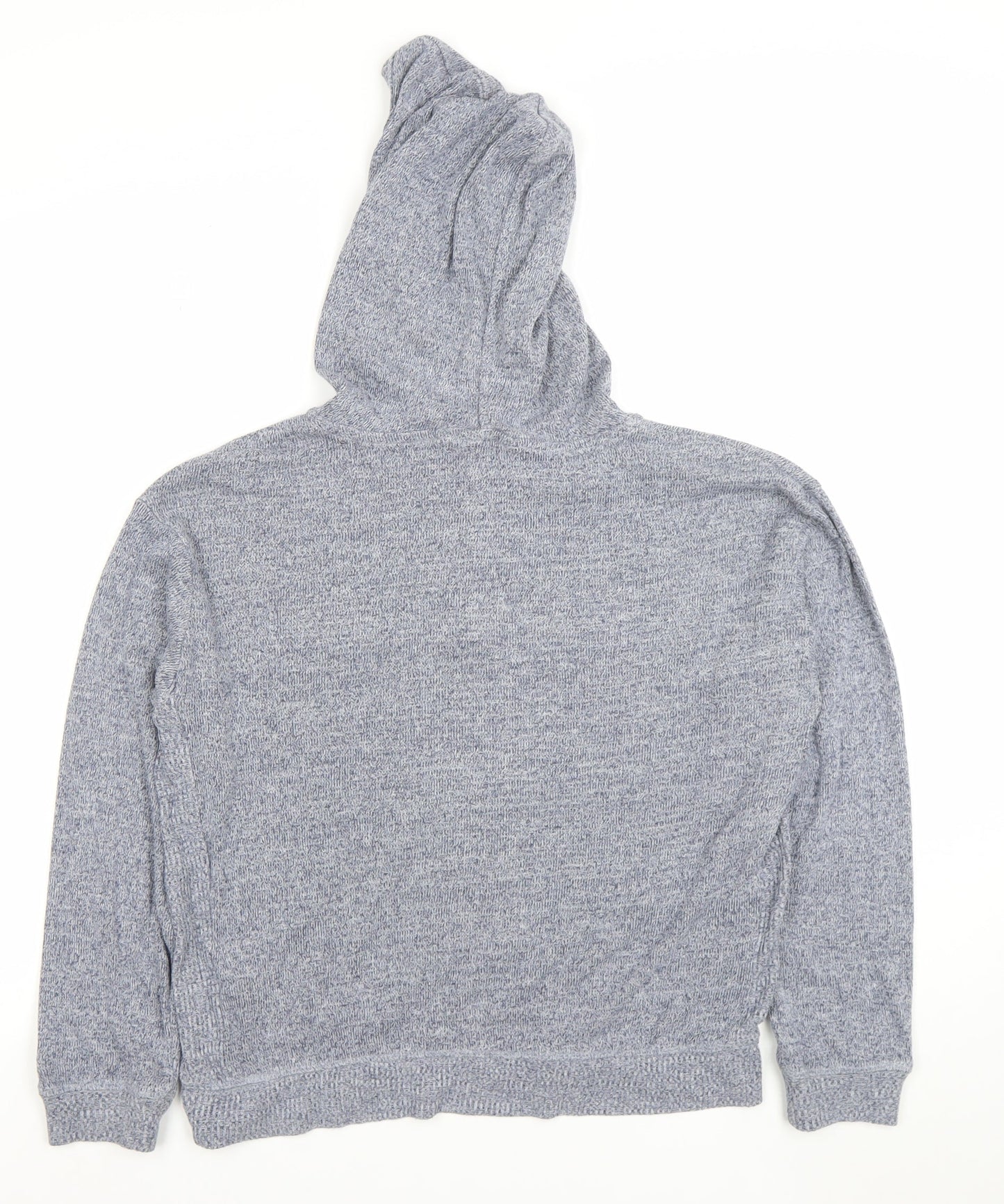 FatFace Women Grey L Hooded Henley Knit Jumper