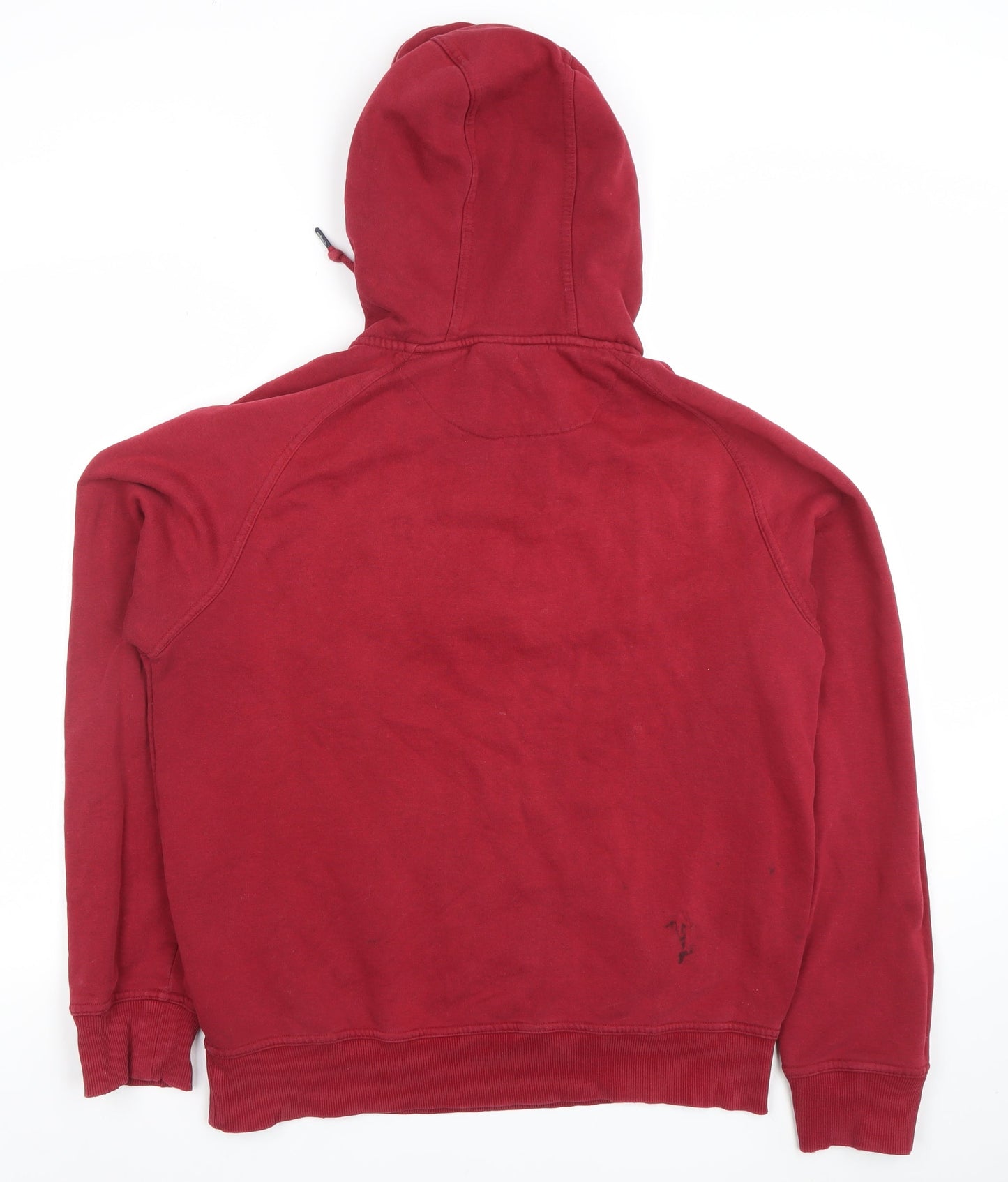 McKenzie Men's Red L Fleece 1/2 Zip Hoodie Sweatshirt
