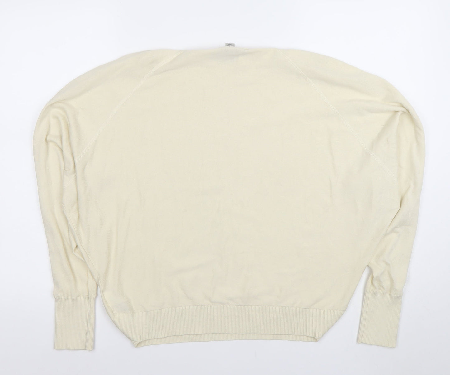 AllSaints Women's Ivory Cotton Button Dolman Blouse Size M