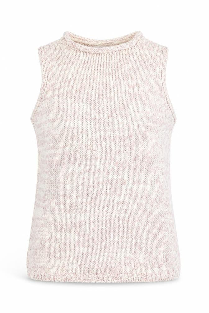 Marks and Spencer Women’s Pink Knit Sleeveless High Neck Vest Jumper Size S