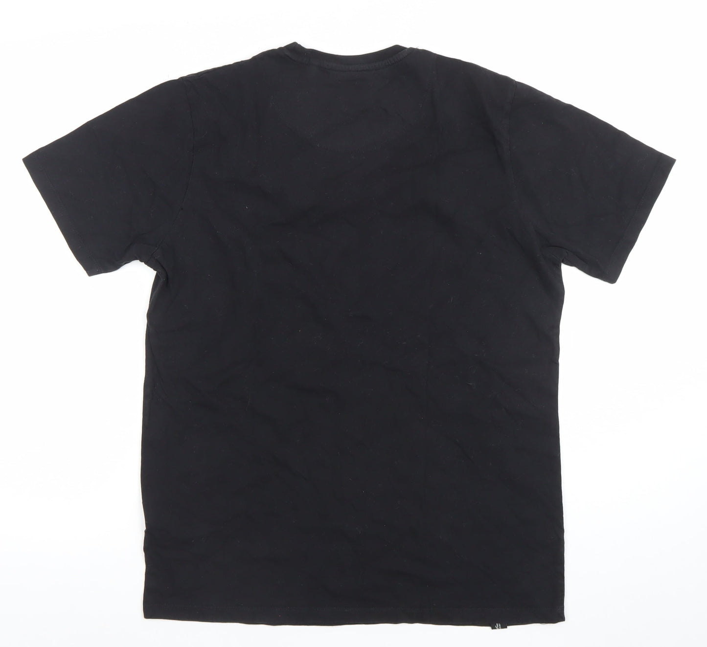 Diesel Men's Black Cotton Crew Neck Short Sleeve T-Shirt Size L