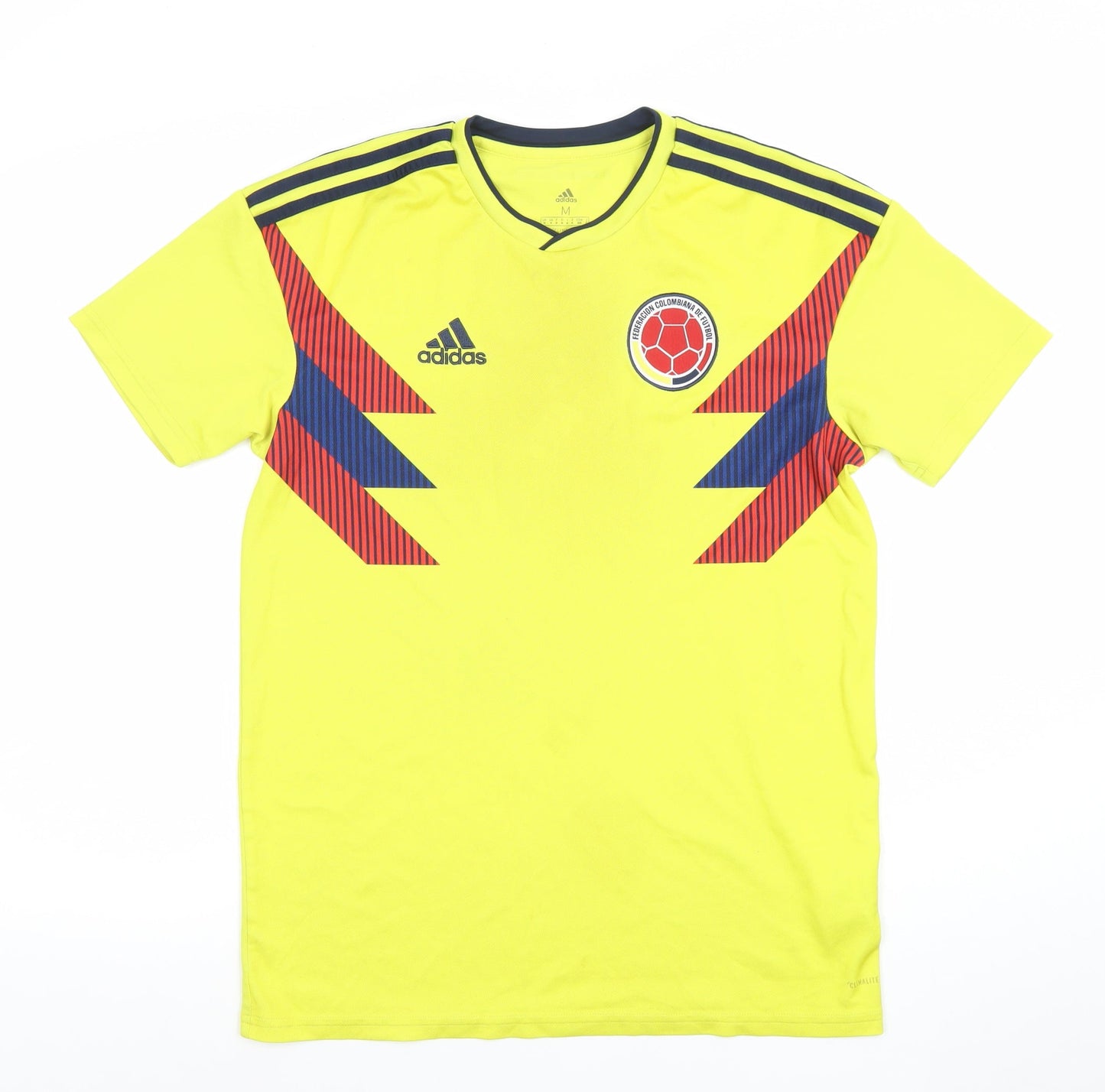 Adidas Men’s Yellow Colombia Football Jersey T-Shirt M Athletic Fit