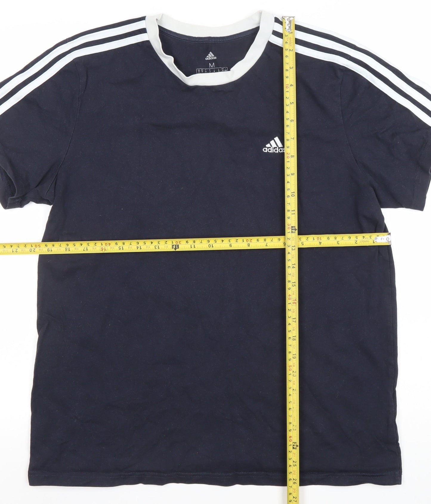 Adidas Womens Blue Short Sleeve Crew Neck Sports T-Shirt Size 12