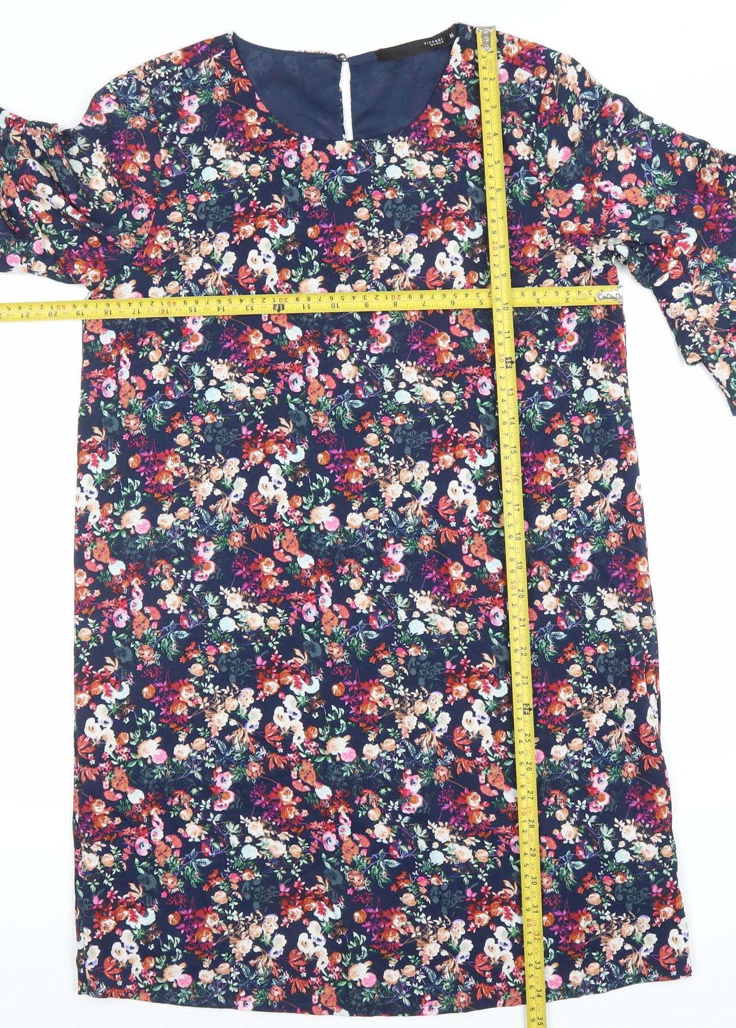 Tiffosi Women Multicoloured Floral Shift Dress M Knee Length