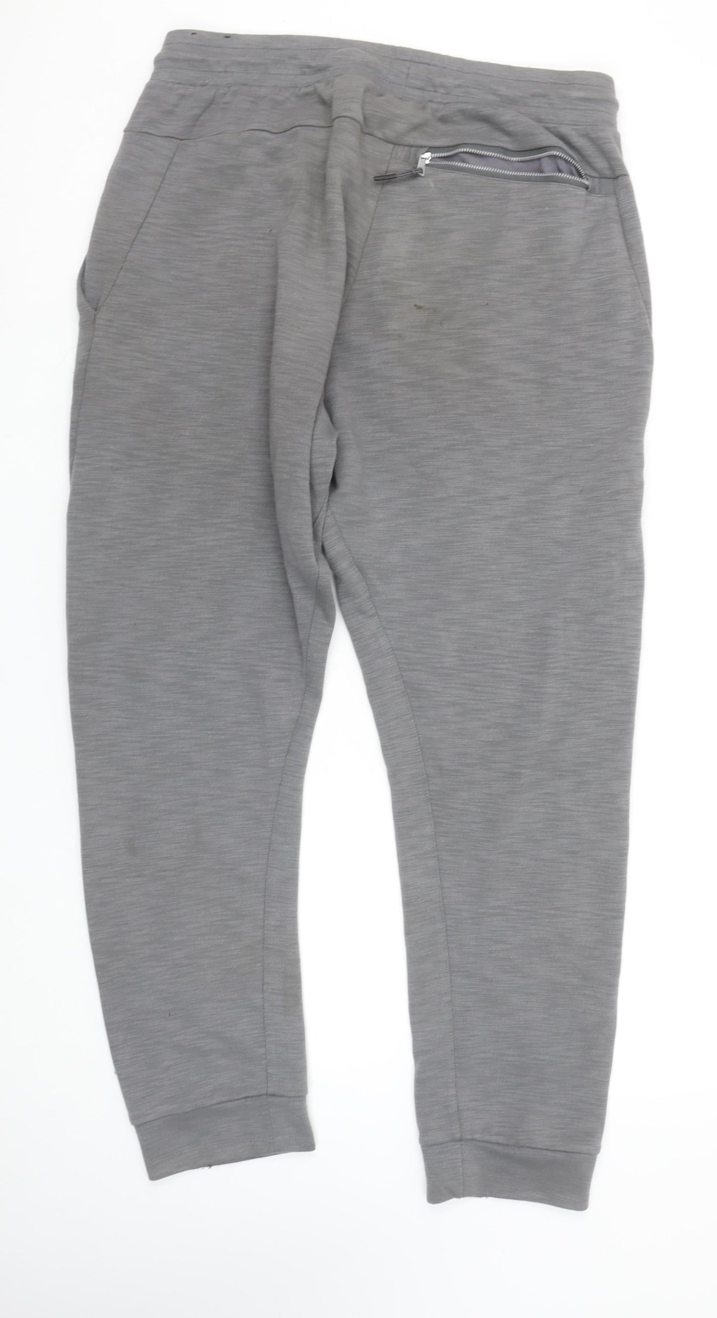 Nike Men's Grey Jogger Trousers XL Cotton Blend Casual