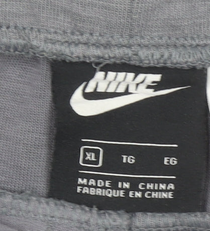 Nike Men's Grey Jogger Trousers XL Cotton Blend Casual