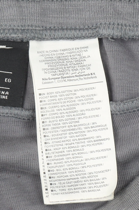 Nike Men's Grey Jogger Trousers XL Cotton Blend Casual