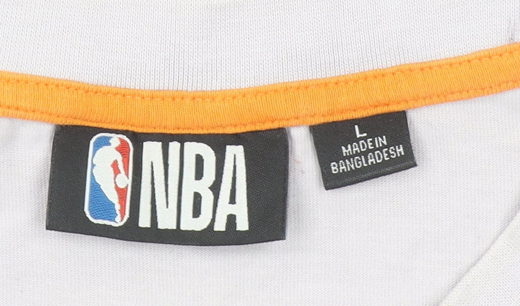 NBA Men’s White Phoenix Suns Graphic Sports T-Shirt Size L