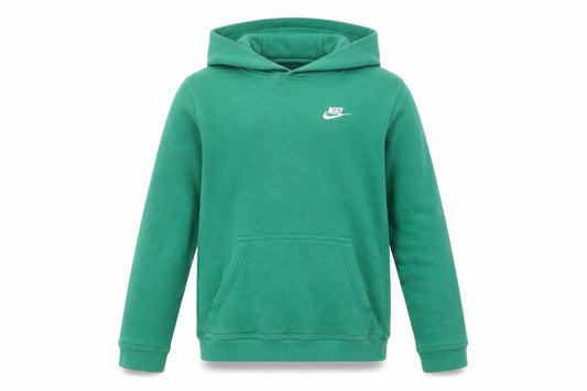 Nike Boys Green Pullover Hoodie XL 158-170cm Cotton Blend Kangaroo Pocket