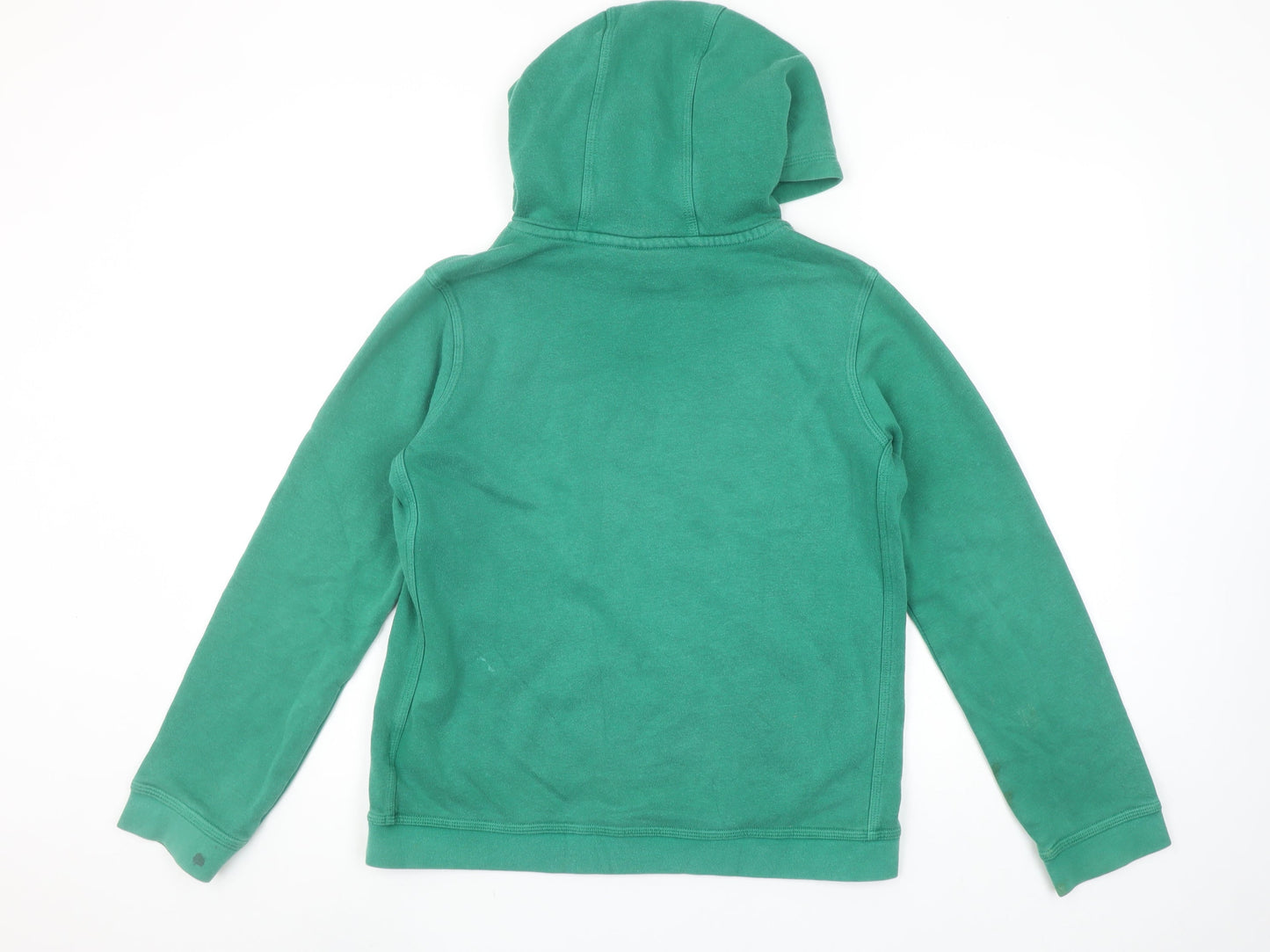 Nike Boys Green Pullover Hoodie XL 158-170cm Cotton Blend Kangaroo Pocket