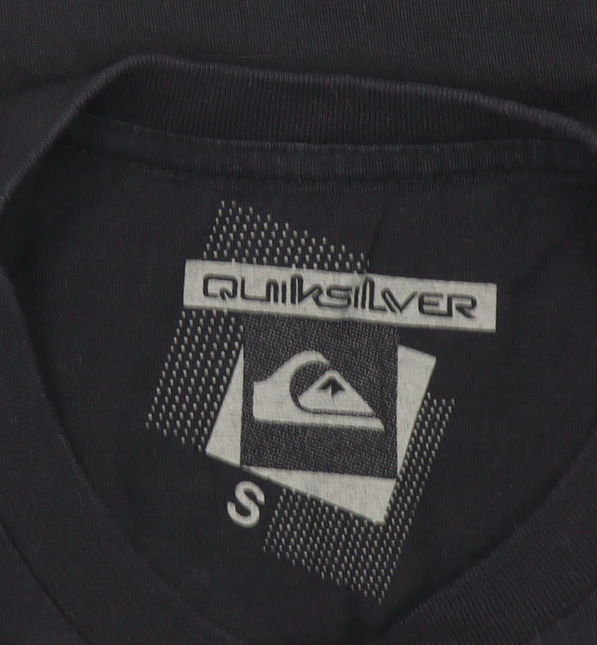 Quiksilver Men’s Black Short Sleeve Graphic Cotton T-Shirt Size S