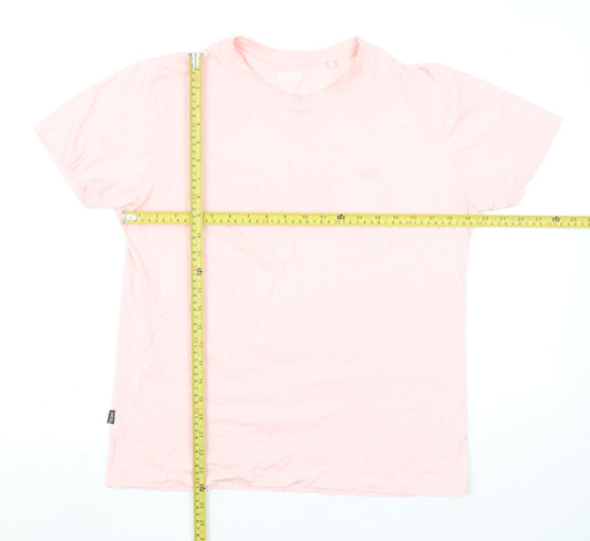 Diesel Men's Pink Cotton Crew Neck Short Sleeve T-Shirt Size S