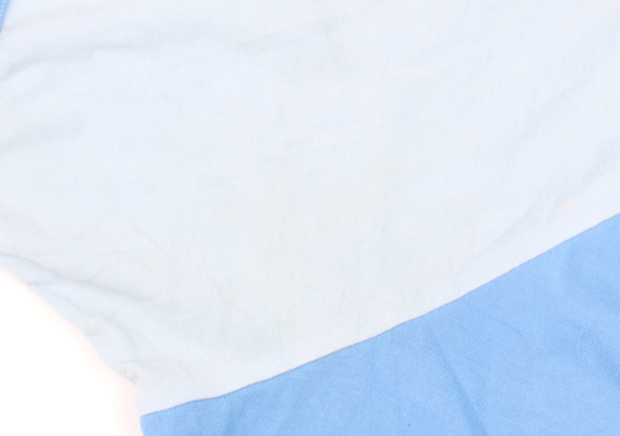 Diesel Womens Blue XL Raglan Sleeve Cotton T-Shirt