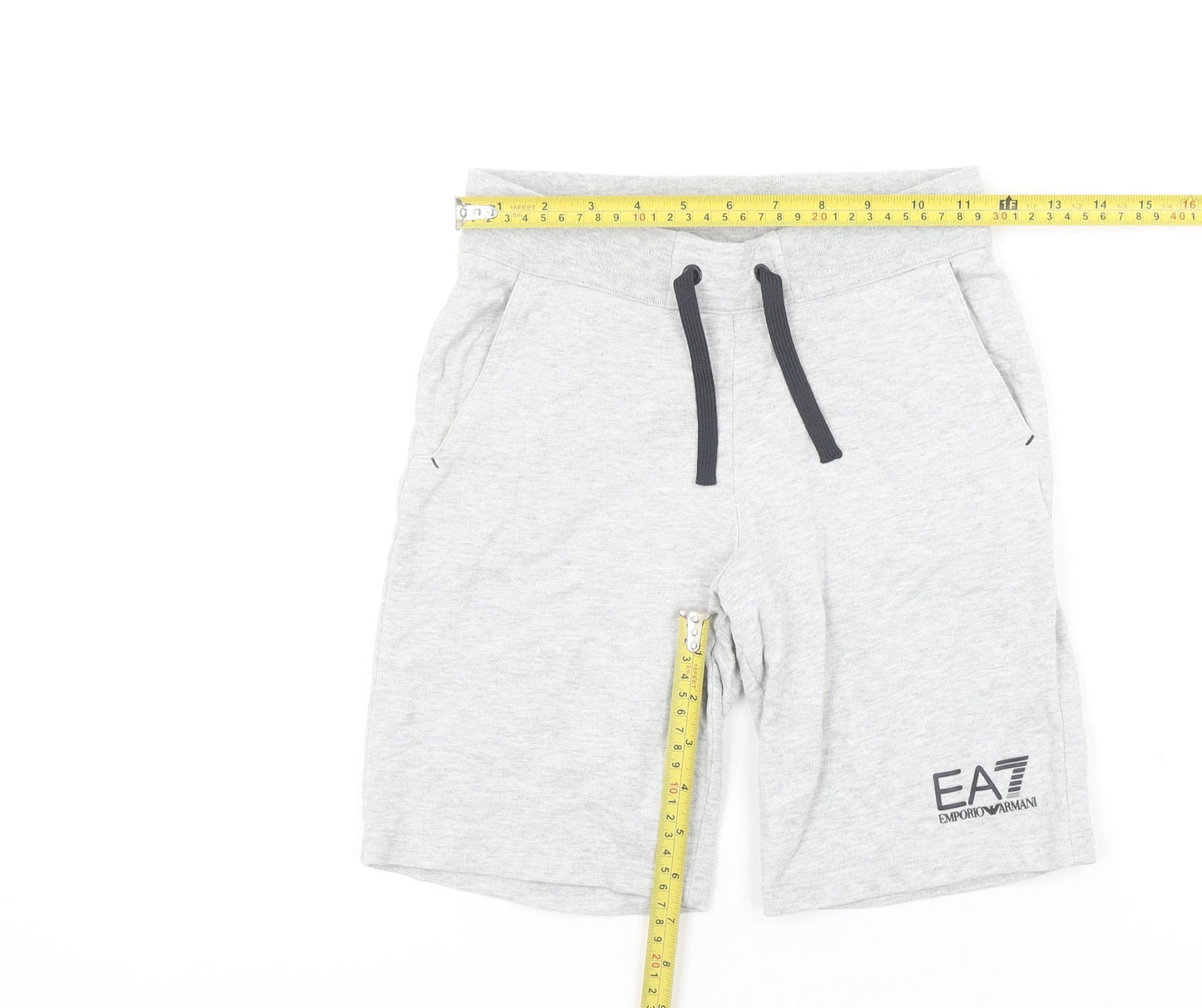 Emporio Armani Boys Grey EA7 Sweat Shorts 8 Years Regular Fit