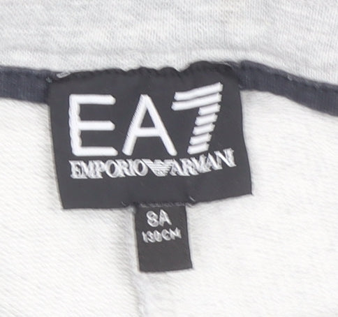 Emporio Armani Boys Grey EA7 Sweat Shorts 8 Years Regular Fit
