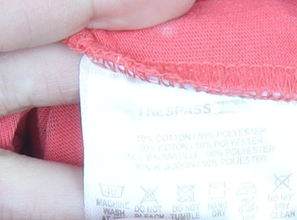 Trespass Womens Pink Short Sleeve Cotton Blend T-Shirt M