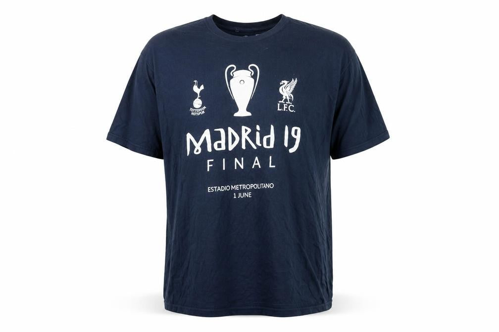 UEFA Champions League Madrid 19 Blue Men's 3XL Graphic T-Shirt