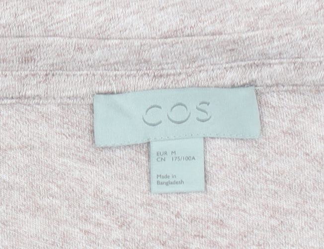 COS Men Beige Cotton Crew Neck Short Sleeve T-Shirt Size M