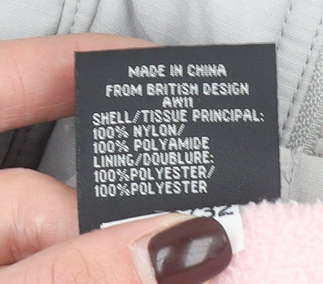 Superdry Women's Grey L Hooded Windbreaker Jacket