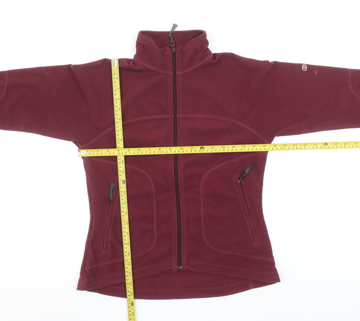 Berghaus Womens Red Fleece Full Zip Jacket Size 10 Outdoor