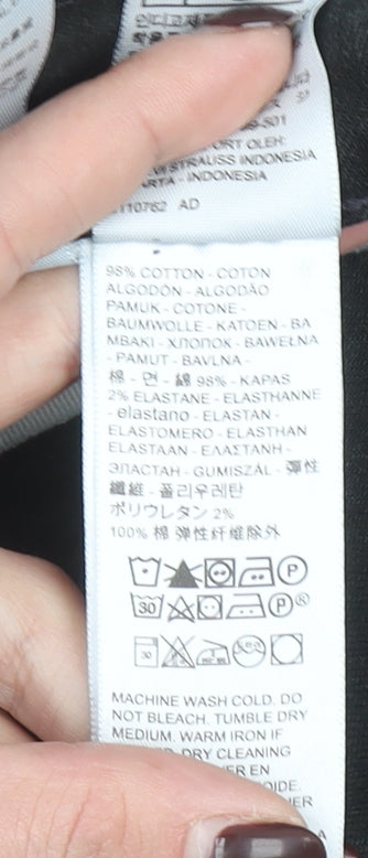 Levi's Premium Men's Black Slim Straight Jeans W33 L34