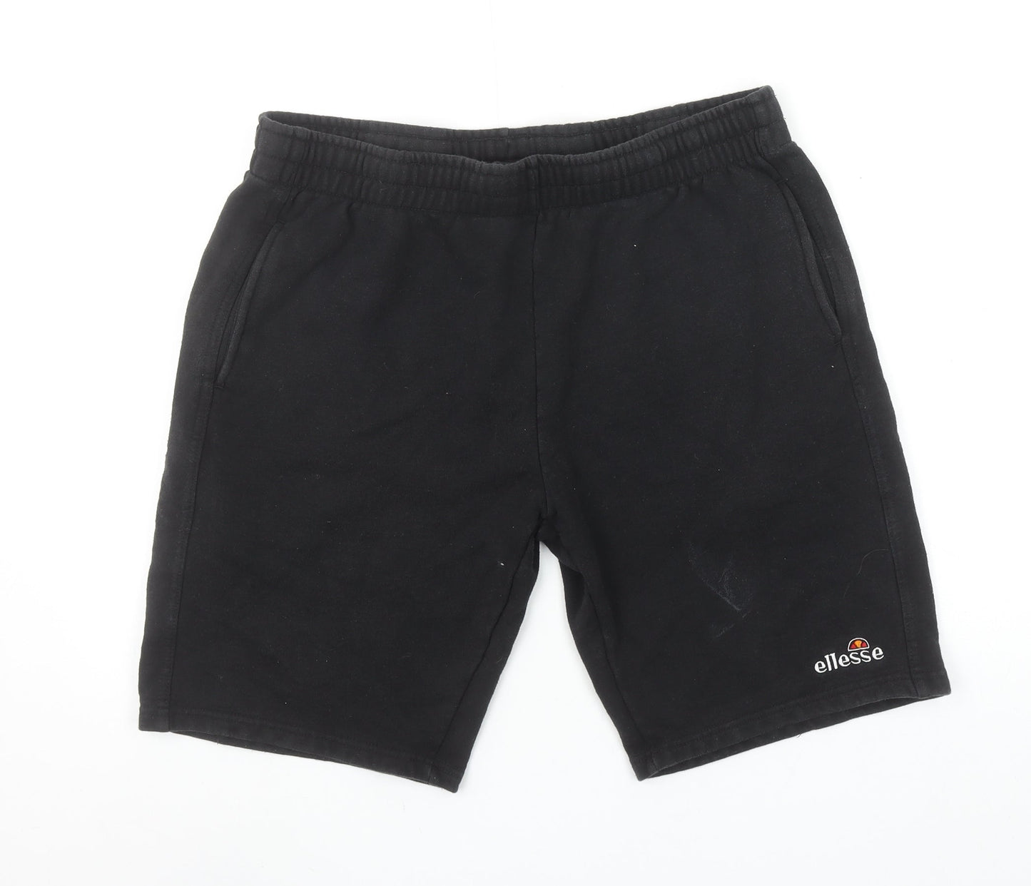 Ellesse Men’s Black Sweat Shorts L Regular Fit Casual Sportswear