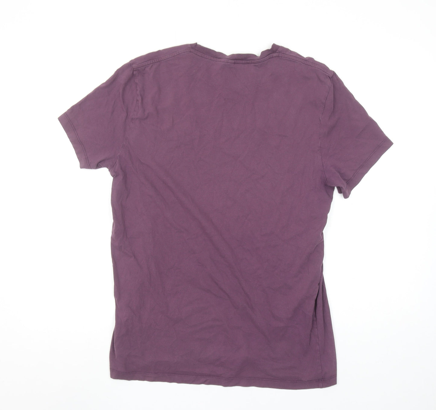 Jack Wills Men's Purple Cotton Crew Neck T-Shirt Size M