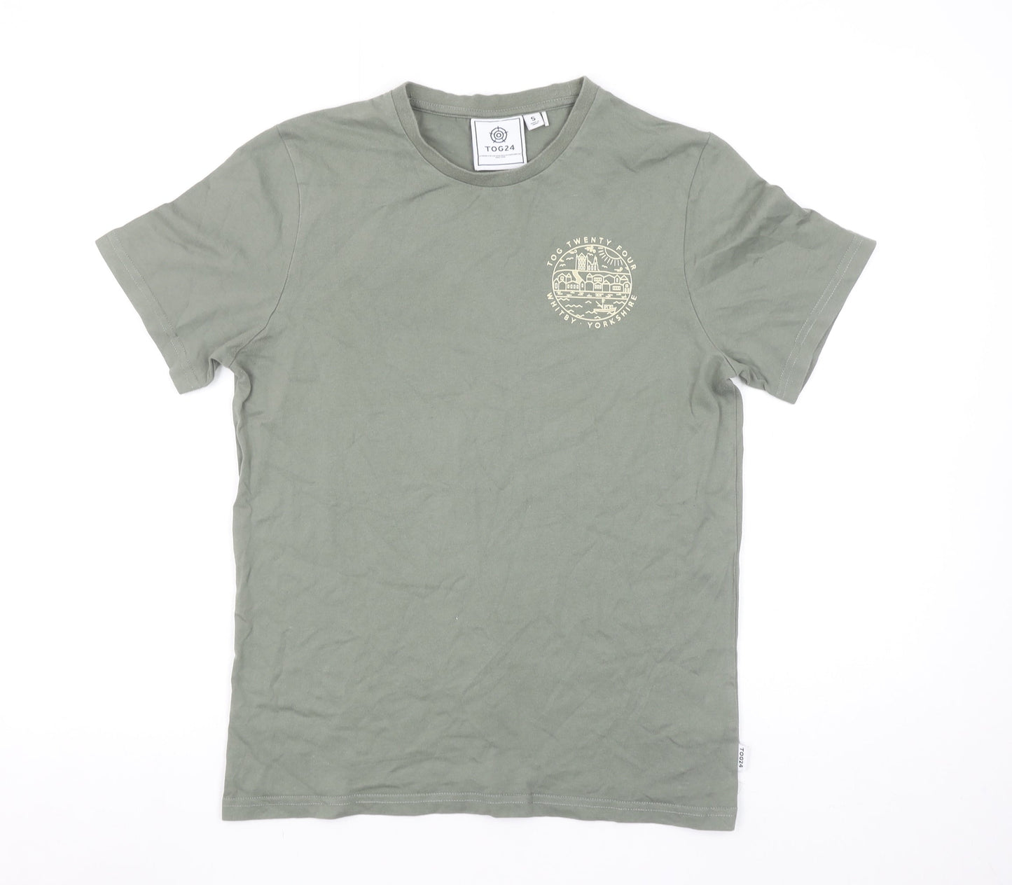 TOG24 Women's Green Cotton Whitby T-Shirt Size S Casual Top