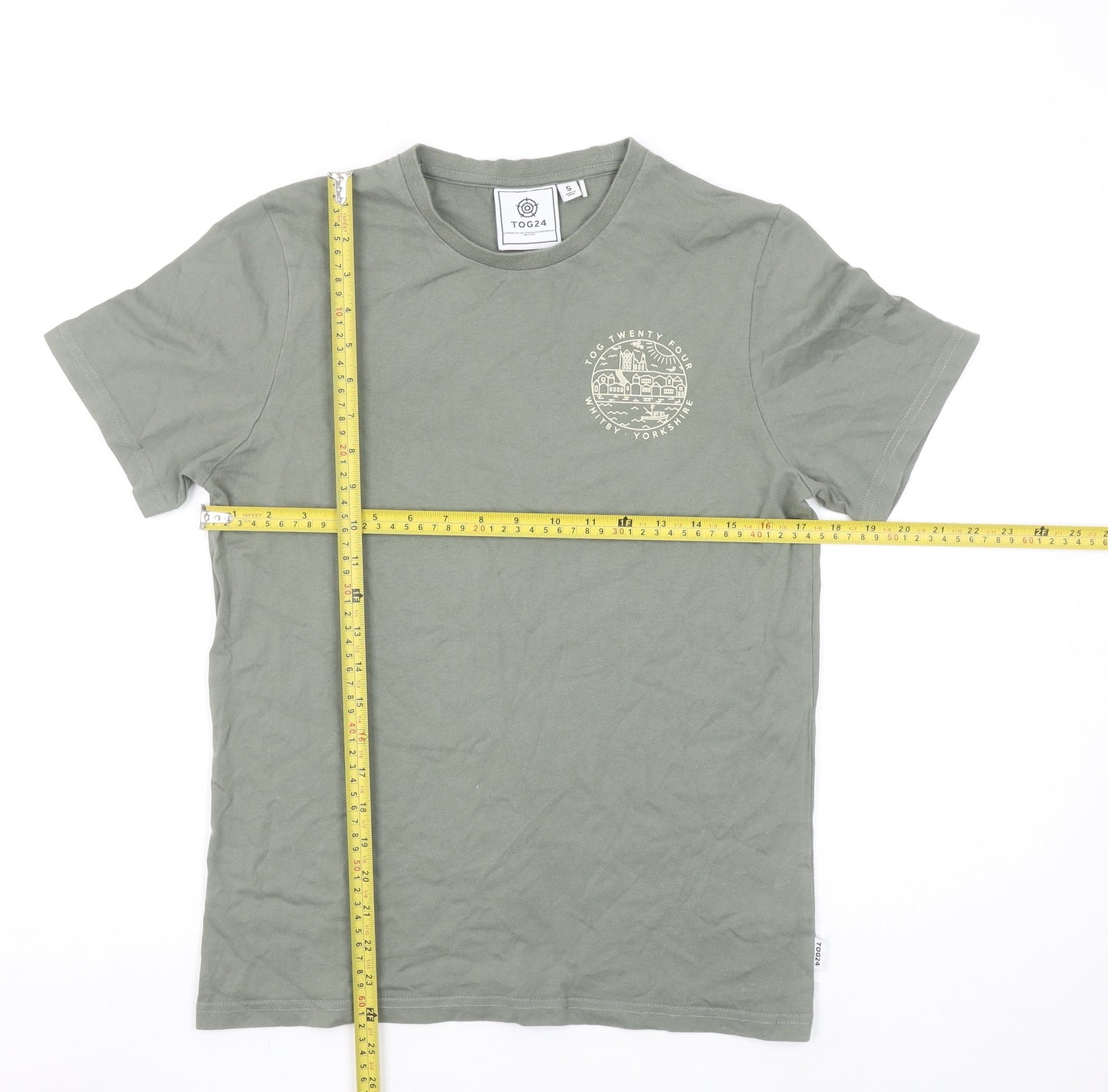 TOG24 Women's Green Cotton Whitby T-Shirt Size S Casual Top
