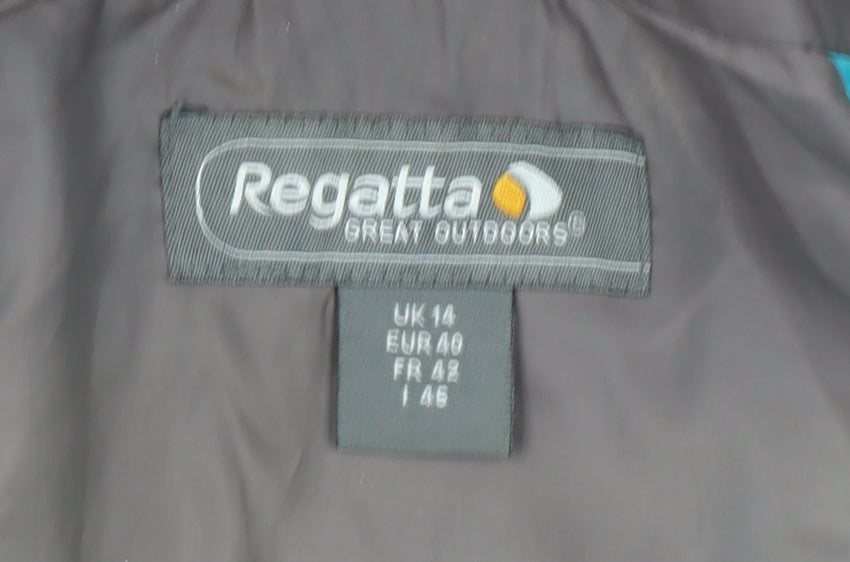 Regatta Women’s Brown Hooded Waterproof Jacket UK 14 Rain Coat
