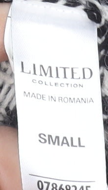 Marks and Spencer Women’s Black White Geometric Knit Cardigan Small