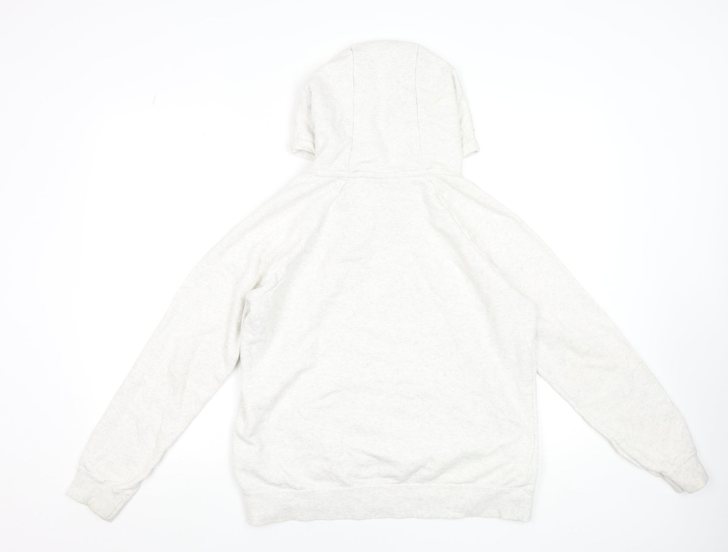 Nike Women’s Grey Hoodie Medium Pullover Fleece Cotton Blend