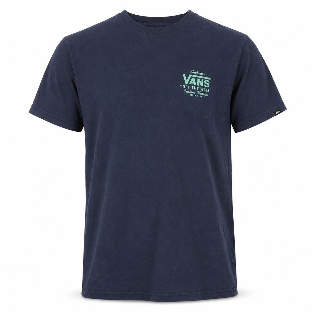 Vans Men's Navy Blue Slim Fit Graphic T-Shirt Size S