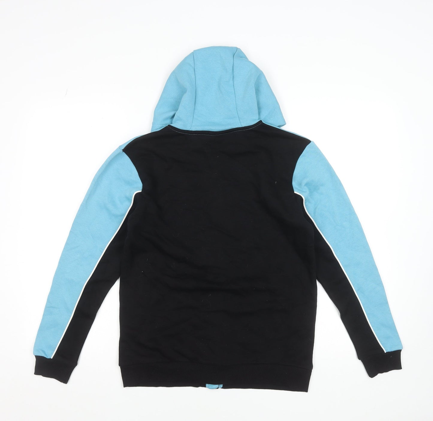 Fortnite Teens Blue Black Full Zip Hoodie L Cotton Blend