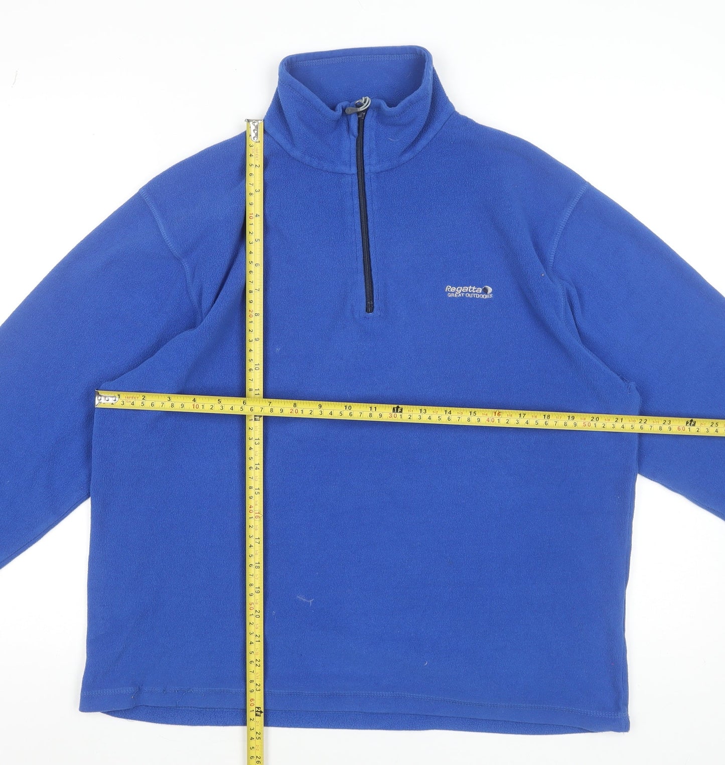 Regatta Men's Blue Fleece Half Zip Pullover Sweatshirt L