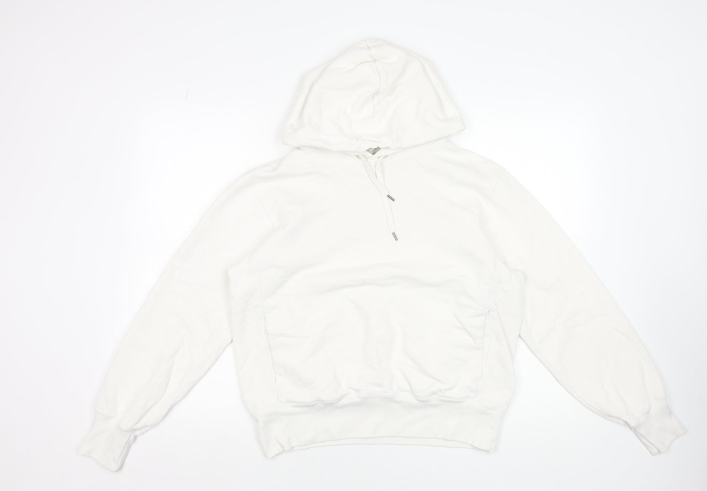 Uniqlo Women’s White Pullover Hoodie Size S Cotton Blend