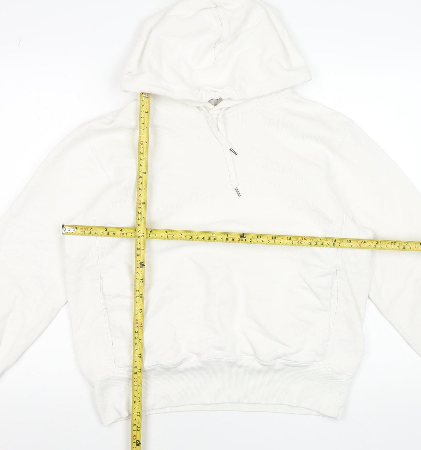 Uniqlo Women’s White Pullover Hoodie Size S Cotton Blend