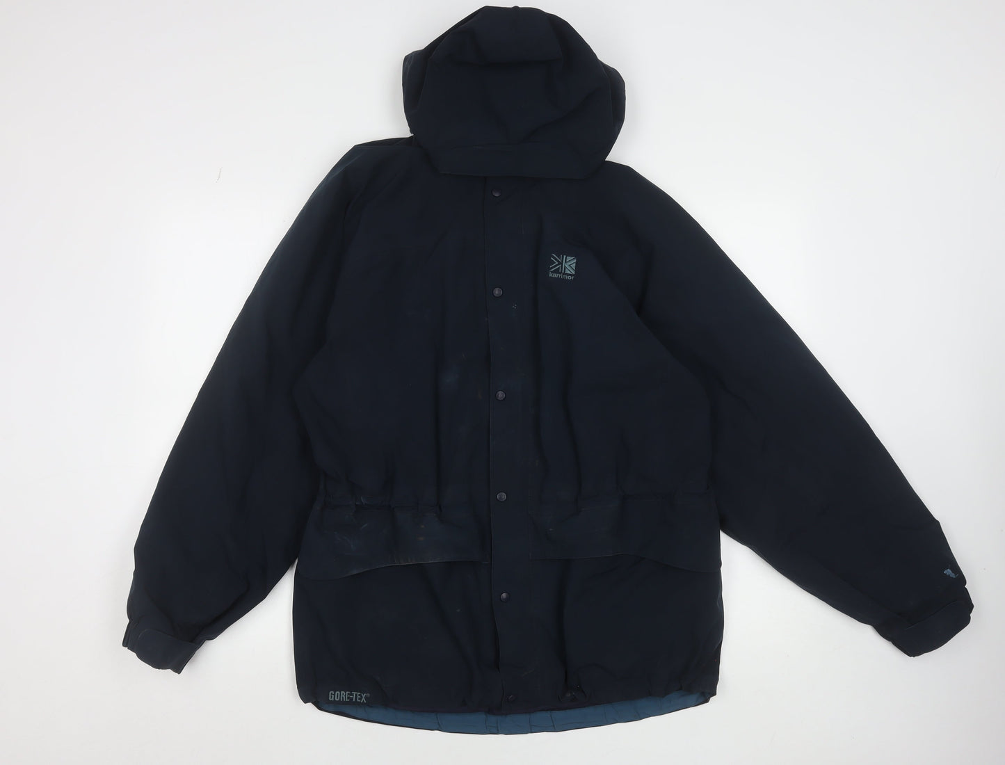 Karrimor Mens Blue M Waterproof Hooded Gore-Tex Hiking Jacket