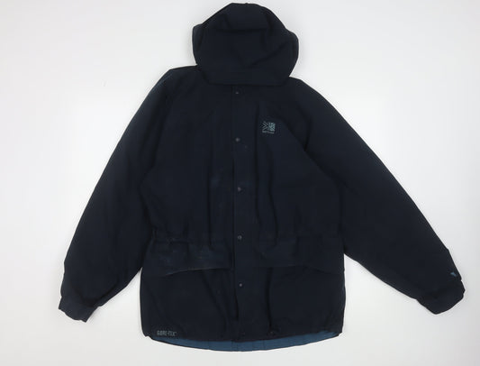 Karrimor Mens Blue M Waterproof Hooded Gore-Tex Hiking Jacket