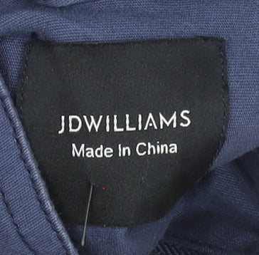 JD Williams Women's Blue Cotton Military Jacket Size 16