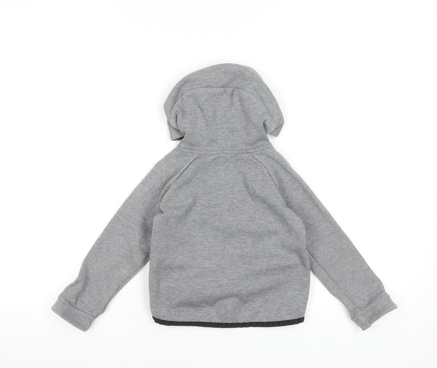 Nike Boys Grey Full Zip Hoodie 2-3 Years Hooded Sweatshirt